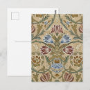 Search for vintage botanical postcards William morris