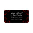 Search for deep red return address labels Elegant