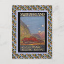 Search for vintage railway postcards Switzerland