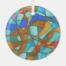 Search for stained glass pattern ornaments Vintage