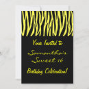 Search for zebra stripe design invitations Black