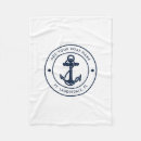 Search for nautical blankets Navy blue