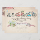 Recherche de vintage vélo invitations Aquarelle