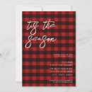 Recherche de red plaid invitations Minimaliste