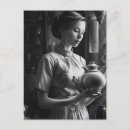 Recherche de film noir et blanc cartes postales Vintage