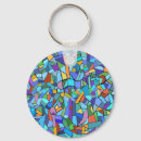 Search for blue glass keychains Stained