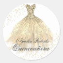 Search for quinceanera stickers Gold