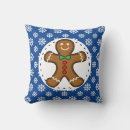 Search for gingerbread christmas pillows Blue