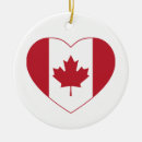 Recherche de drapeau du canada ornements Coeur