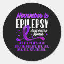 Search for epilepsy ribbon stickers Awareness month