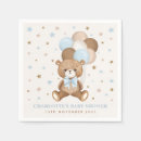 Recherche de ours brun serviettes Premier anniversaire