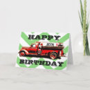 Search for fire engines birthday cards Red