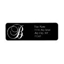 Search for b monogram return address labels Monograms