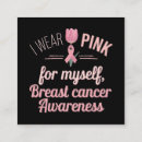 Search for breast cancer business cards Awareness