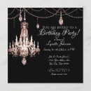 Search for crystal chandelier invitations For her