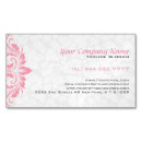 Recherche de dentelle blanche cartes visite Girly