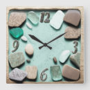 Search for driftwood wood clocks Sea glass