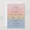 Search for blue ombre invitations Sparkle