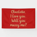 Search for will you marry me banners Marriage proposal