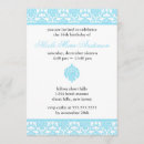 Search for damask birthday invitations Pattern
