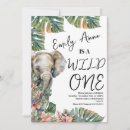 Search for baby elephant birthday invitations Safari