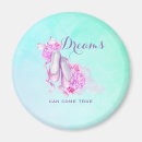 Recherche de ballerine rose magnets Aquarelle