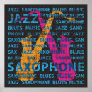 Recherche de saxophone bleu posters Jazz