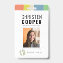 Recherche de bloc badges pvc Employé