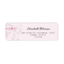 Search for pink baby shower return address labels Coquette