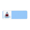 Search for great white return address labels Cartoon