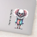 Search for creepy clown stickers Spooky