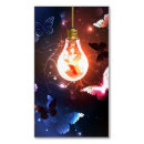 Search for light bulb business cards Black