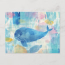 Search for cute cartoon whale postcards Animal