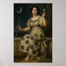 Search for crescent moon art Vintage