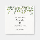 Search for eucalyptus wedding napkins Leaves
