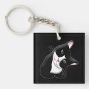 Search for tuxedo square keychains Kitty
