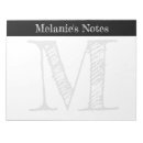 Recherche de lettre vintage blocsnotes Monogrammé