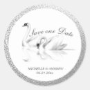 Search for white save the date stickers Monograms