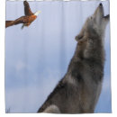 Search for wolf shower curtains Blue