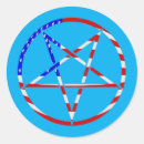 Search for red pentacle stickers Wicca