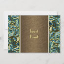 Search for green and gold pattern invitations Classy
