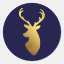 Search for deer head stickers Gold