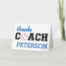Search for baseball coach thank you cards Season