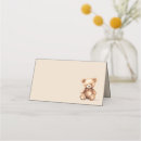 Search for bear place cards Teddy