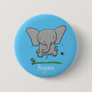 Search for elephant illustration buttons Cute