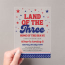 Search for birthday 4th of july invitations Red white and blue