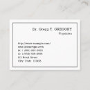 Recherche de spécialistes cartes visite Médecin