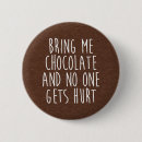 Recherche de humour de chocolat badges Typographie