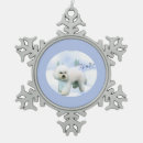 Search for bichon ornaments Bichon frise christmas