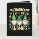 Recherche de lutins carte jour saint patrick Gnomes